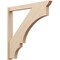 Ekena Millwork 5 1/2-in W x 48-in D x 48-in H Balboa Trad Rough Cedar Woodgrain TimberThane Outlooker, Primed Tan OUTUR055X48X48BOA04RCPR - alternate 1